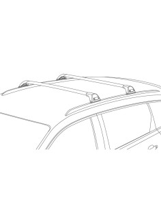 Barre portatutto alluminio nero profilo integrato Hyundai Kona dal 2017 2