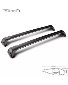 Barre portatutto alluminio nero profilo integrato Mitsubishi Outlander dal 2012