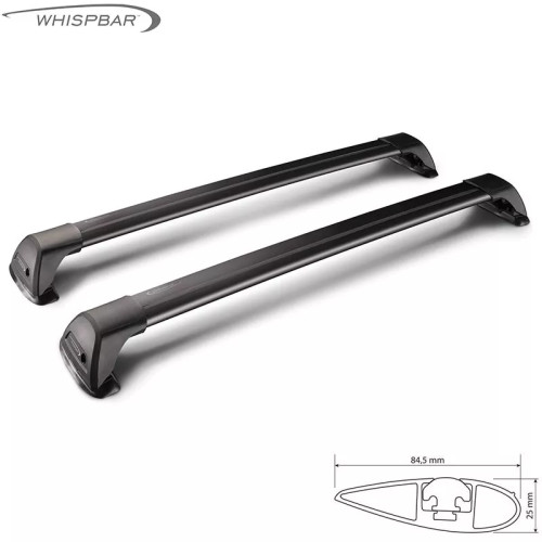 Barre portatutto alluminio nero profilo integrato Mitsubishi Outlander dal 2012