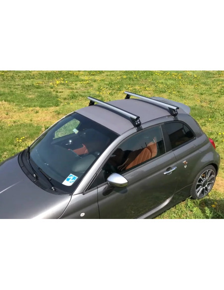Kit barre portatutto LP49 per Fiat 500 - 500C dal 2007 al 2024
