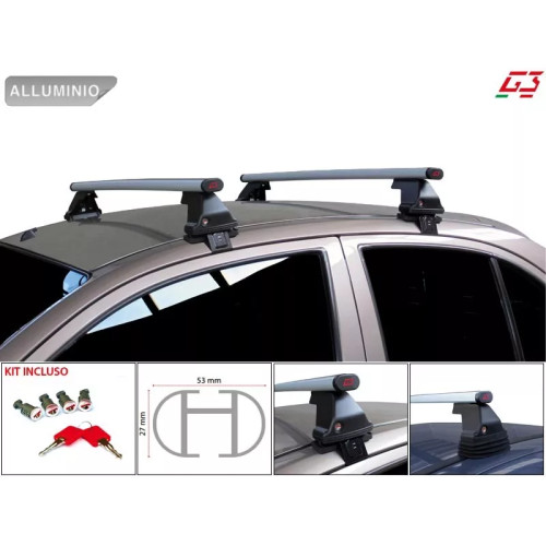 Barre portatutto portapacchi alluminio Bmw X2 2018-2023