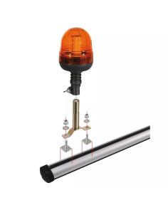 Connettori a T porta lampade rotanti per barre Nordrive Kargo-Plus in alluminio 2