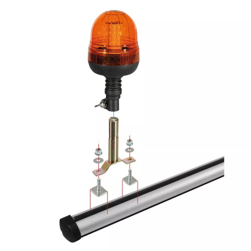Connettori a T porta lampade rotanti per barre Nordrive Kargo-Plus in alluminio