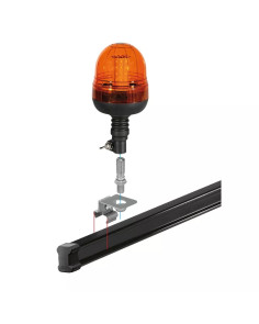 Staffa porta lampade rotanti per barre Nordrive Kargo in acciaio 2