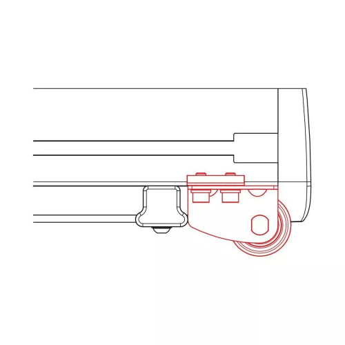 Rullo posteriore acciaio inox 115cm per bagagliera Nordrive Kargo Rack System