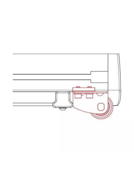 Rullo posteriore acciaio inox 150cm per bagagliera Nordrive Kargo Rack System