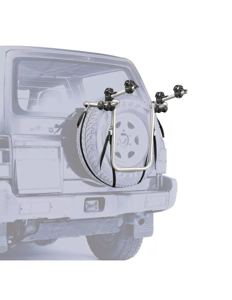 Portabici posteriore per ruota di scorta fuoristrada 2 bici Bike Carrier