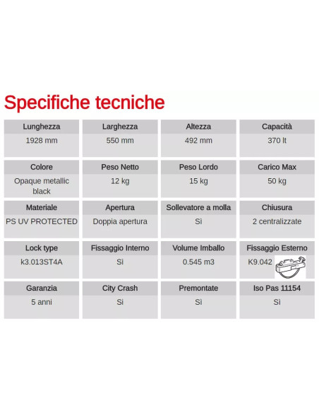 Box Auto Portatutto Portapacchi G3 SPARK 420 DUAL SIDE