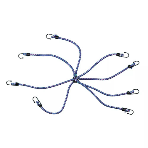 Corda elastica a ragno fermacarico 8 ganci 10mm camion camper