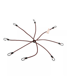 Corda elastica a ragno fermacarico 8 ganci 8mm camion camper