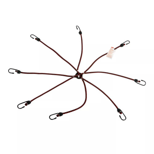 Corda elastica a ragno fermacarico 8 ganci 8mm camion camper