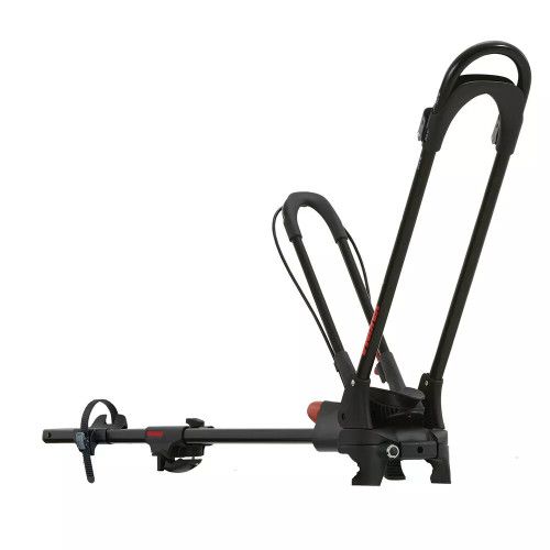 Frontloader Portabici per barre portatutto con fissaggio ruota anteriore