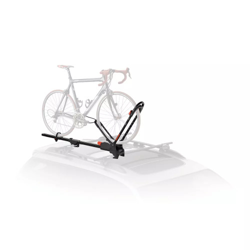 Frontloader Portabici per barre portatutto con fissaggio ruota anteriore