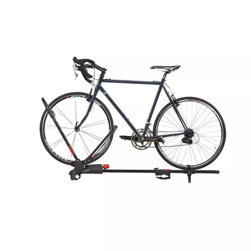 Frontloader Portabici per barre portatutto con fissaggio ruota anteriore