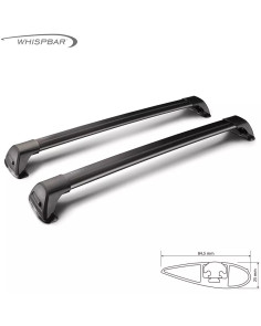 Barre portatutto portapacchi alluminio nero Hyundai Ioniq 2016-2022
