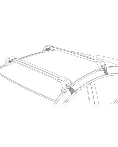 Barre portatutto portapacchi alluminio nero Hyundai Ioniq 2016-2022 2