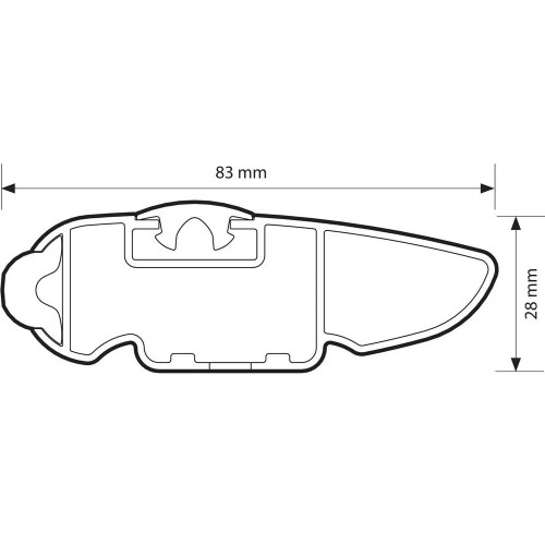 Barre portatutto portapacchi alluminio 140cm Silenzio Rail per corrimano aperti