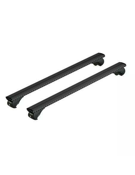 Barre portatutto portapacchi alluminio nero 120cm Silenzio Rail corrimano aperti