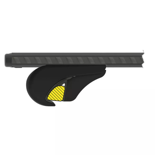 Barre portatutto portapacchi alluminio nero 120cm Silenzio Rail corrimano aperti