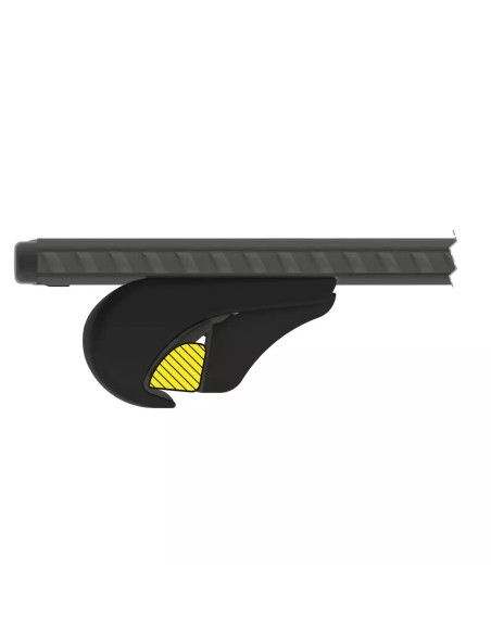 Barre portatutto portapacchi alluminio nero 120cm Silenzio Rail corrimano aperti