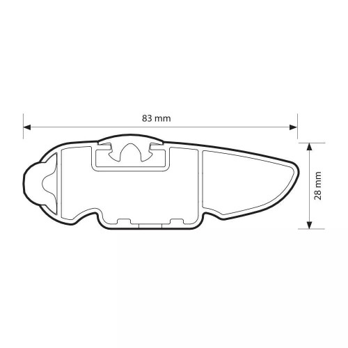 Barre portatutto portapacchi alluminio nero 120cm Silenzio Rail corrimano aperti