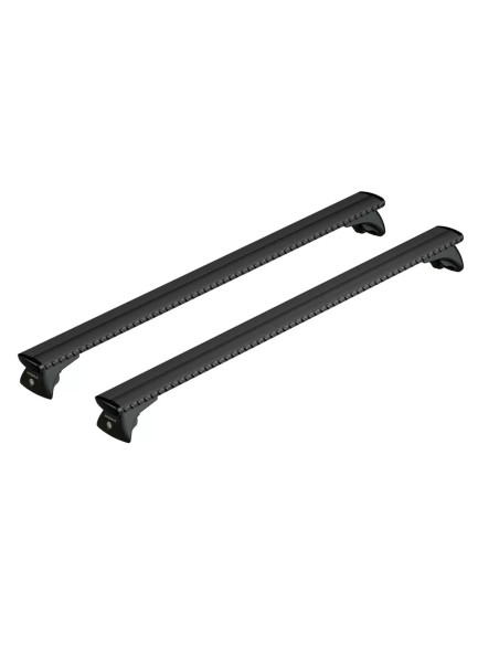 Barre portatutto portapacchi alluminio nero 120cm Silenzio profilo integrato