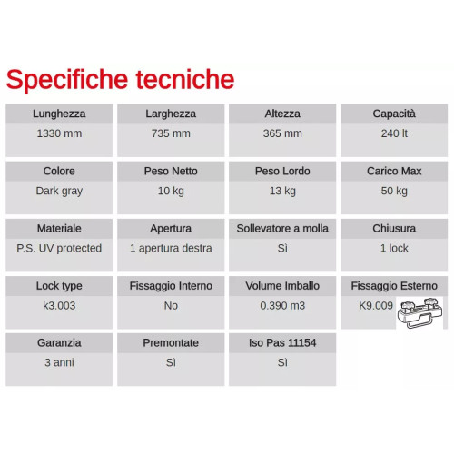 Box Auto Portatutto Portapacchi G3 ALL-TIME 320