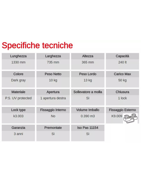 Box Auto Portatutto Portapacchi G3 ALL-TIME 320