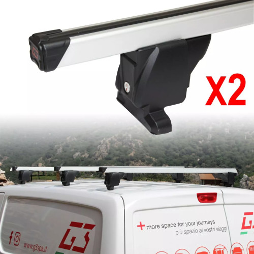 2 barre portatutto portapacchi alluminio G3 Ford Transit Courier dal 2023