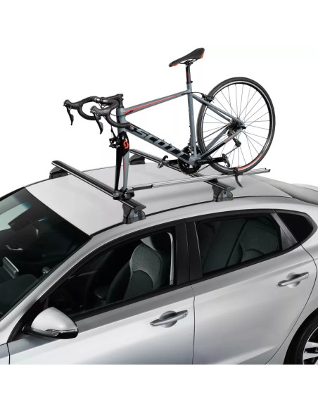 Portabici da tetto in alluminio con fissaggio a forcella Cruz Criterium