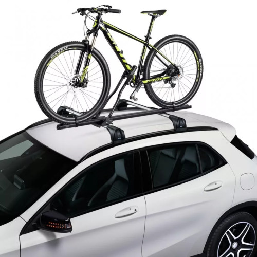 Portabici da tetto in alluminio nero con chiave Race Dark