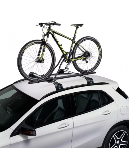 Portabici da tetto in alluminio nero con chiave Race Dark