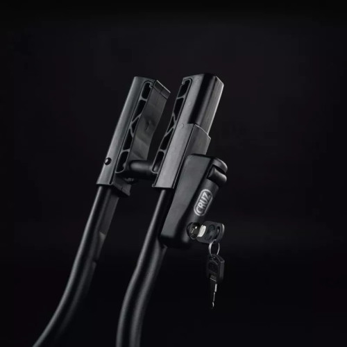Portabici da tetto in alluminio nero con chiave Race Dark
