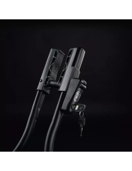Portabici da tetto in alluminio nero con chiave Race Dark