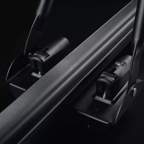 Portabici da tetto in alluminio nero con chiave Race Dark