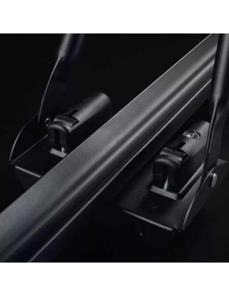 Portabici da tetto in alluminio nero con chiave Race Dark