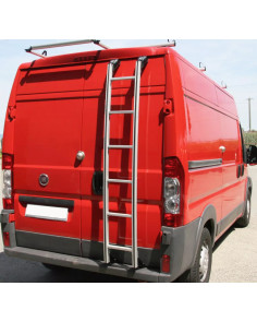 Scaletta posteriore Prealpina alluminio 150cm per Transit Custom 2012-2023 H1