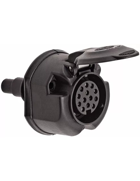 Presa 13 poli 12V in plastica per rimorchi