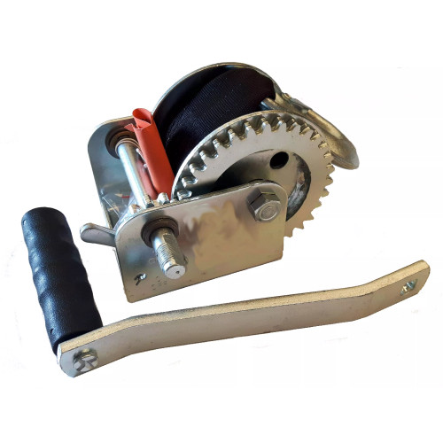 Argano manuale DL600A con fascia 4600mm 272kg senza carter per rimorchio