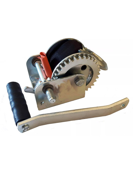 Argano manuale DL600A con fascia 4600mm 272kg senza carter per rimorchio