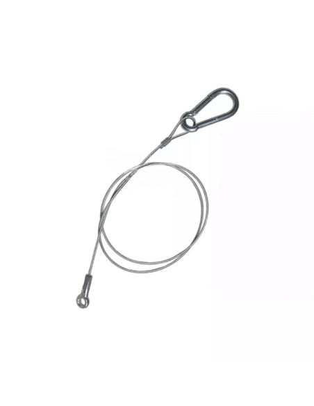 Cavo sicurezza con moschettone per rimorchi - lunghezza 1250mm