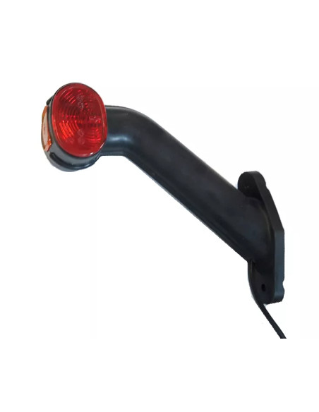 Fanale ingombro laterale sinistro rosso/bianco per rimorchi