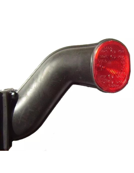 Fanale ingombro laterale destro rosso/bianco 47615218 per rimorchi