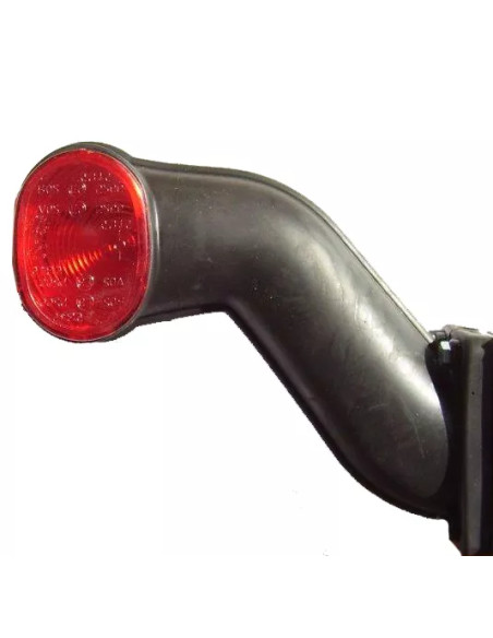 Fanale ingombro laterale sinistro rosso/bianco 47615219 per rimorchi