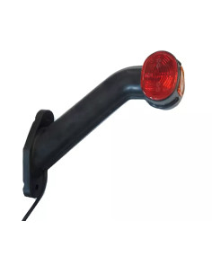 Fanale ingombro laterale destro rosso/bianco per rimorchi