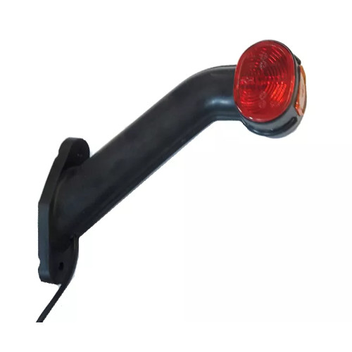 Fanale ingombro laterale destro rosso/bianco per rimorchi