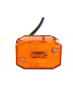 Fanale posizione laterale arancione singolo senza supporto per rimorchi