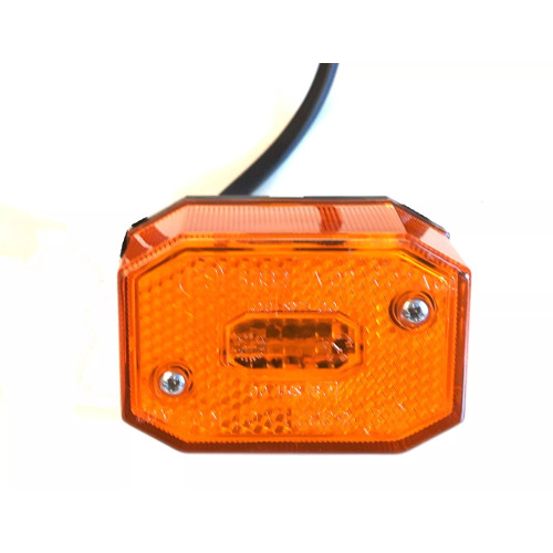 Fanale posizione laterale arancione singolo senza supporto per rimorchi