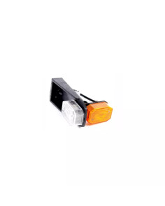 Fanale posizione bianco/arancio singolo con supporto per rimorchi