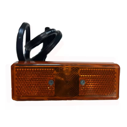 Fanale posizione laterale arancio singolo a lampada per rimorchi
